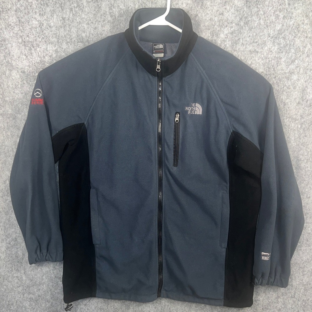 The North Face Summit Series Gore Windstopper Fleece Jacket Men's XXL Blue Black
